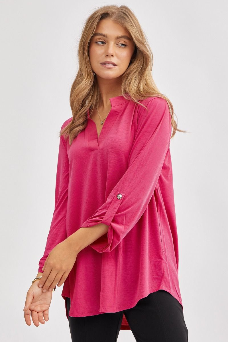 Dear Scarlett 3/4 Lizzy Top in 7 Solid Colors