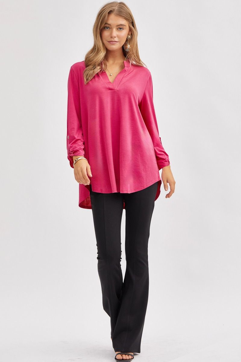 Dear Scarlett 3/4 Lizzy Top in 7 Solid Colors
