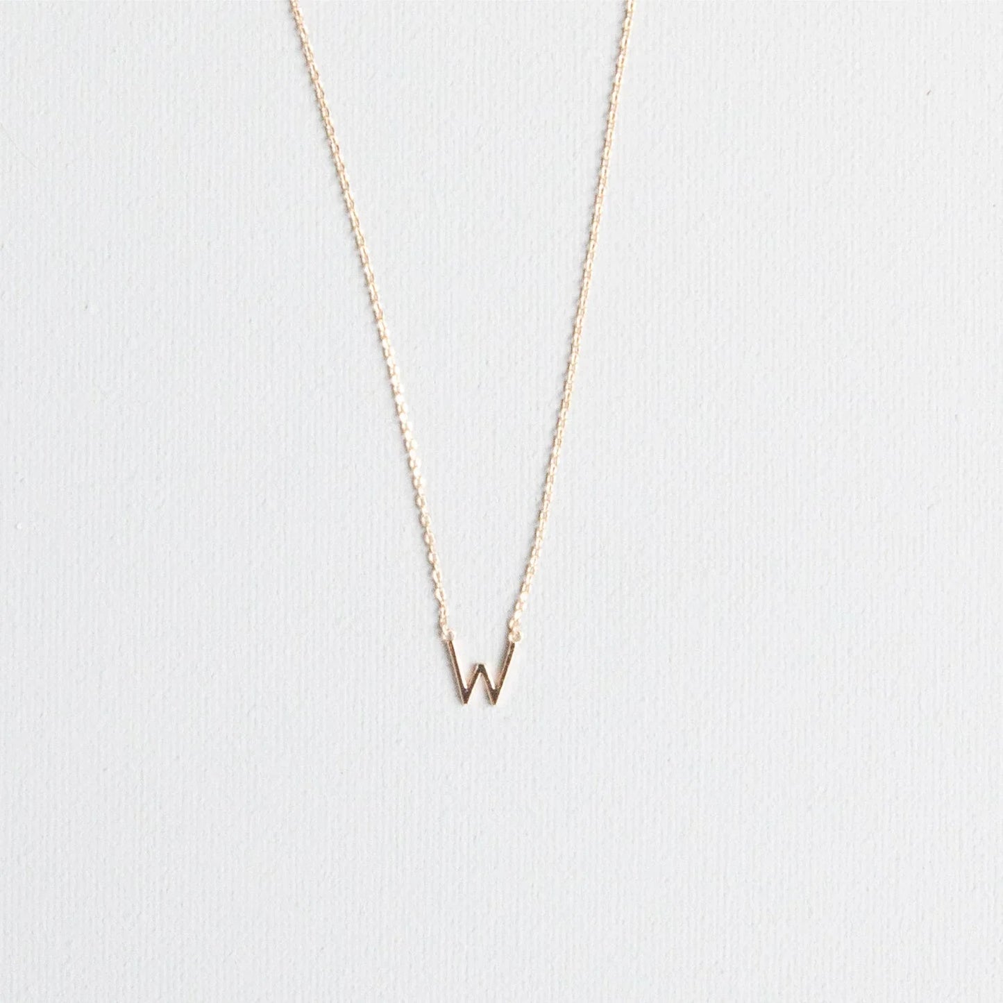 Initial Necklace In Gold