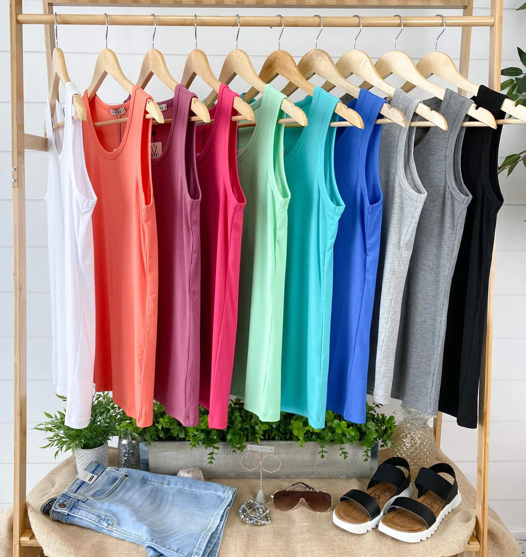 Michelle Mae Ava Tank- White