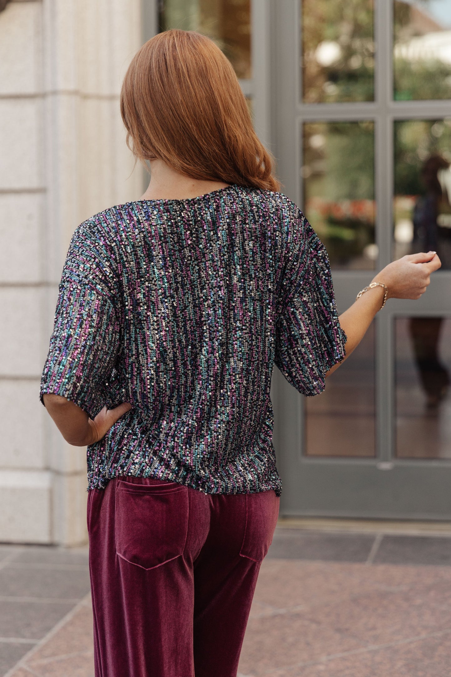 Sugar Plum Fairy Sequin Top