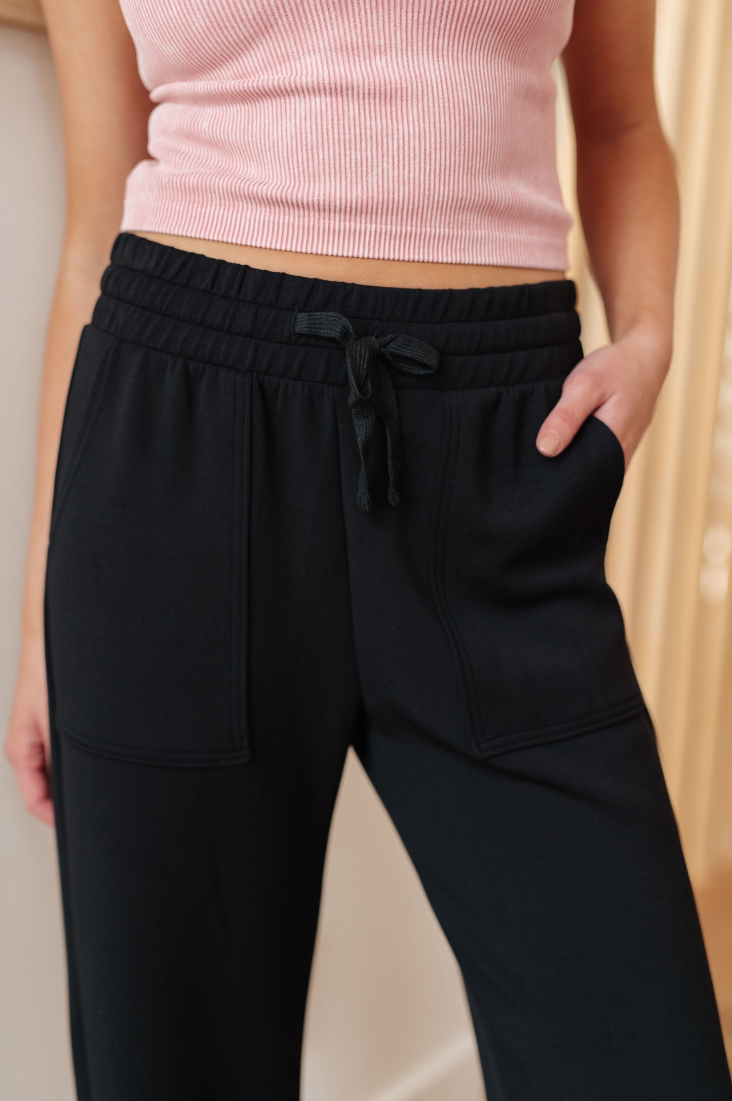 Handle That Straight Leg Pants in Black