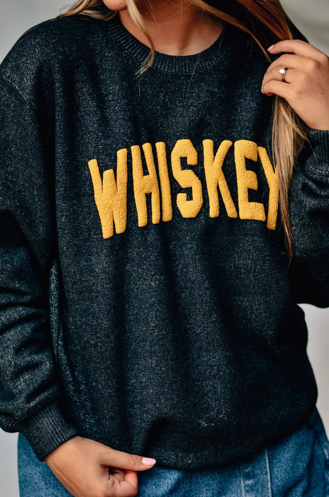 PREORDER: Whiskey Puff Knit Sweater