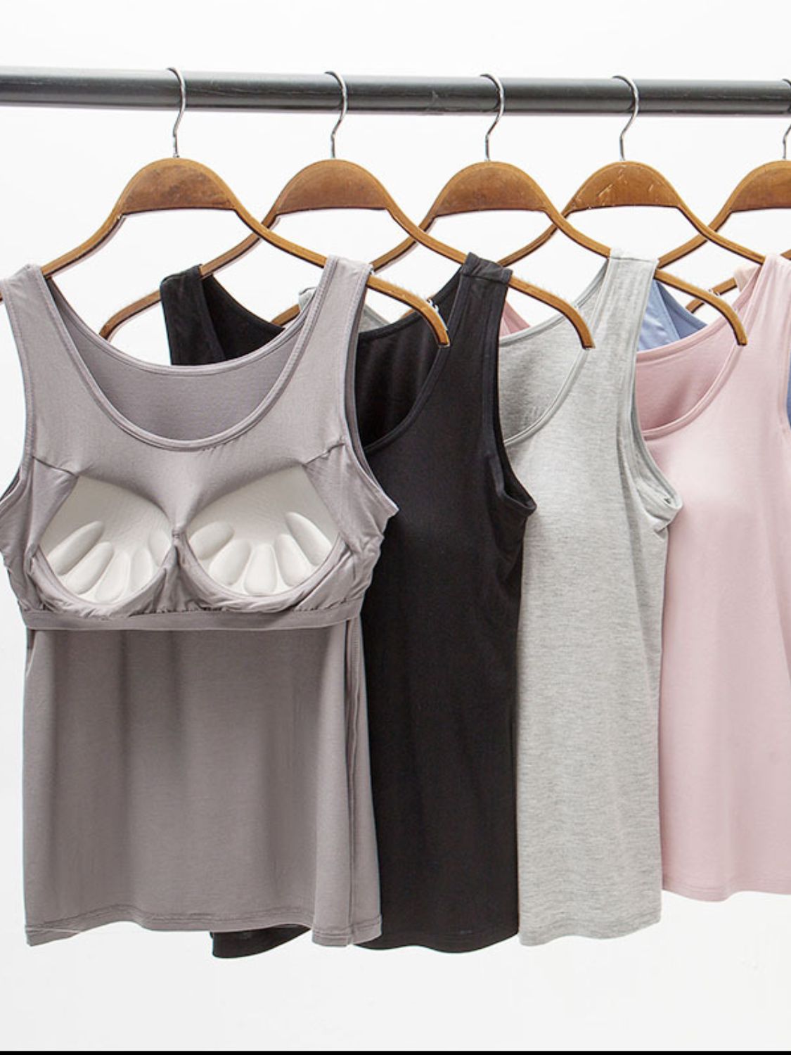 PREORDER: Wide Strap Modal Tank with Bra