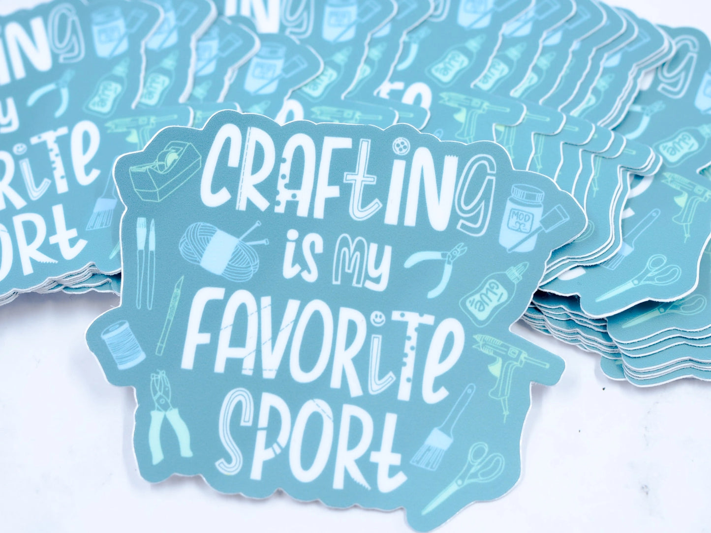 Crafting Is My Favorite Sport Sticker