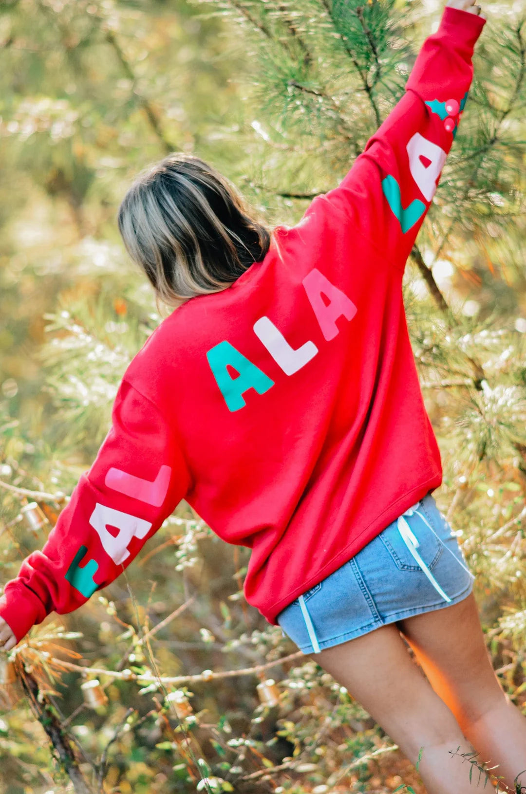 PREORDER Tis the Season /Fa La La Red Sweatshirt