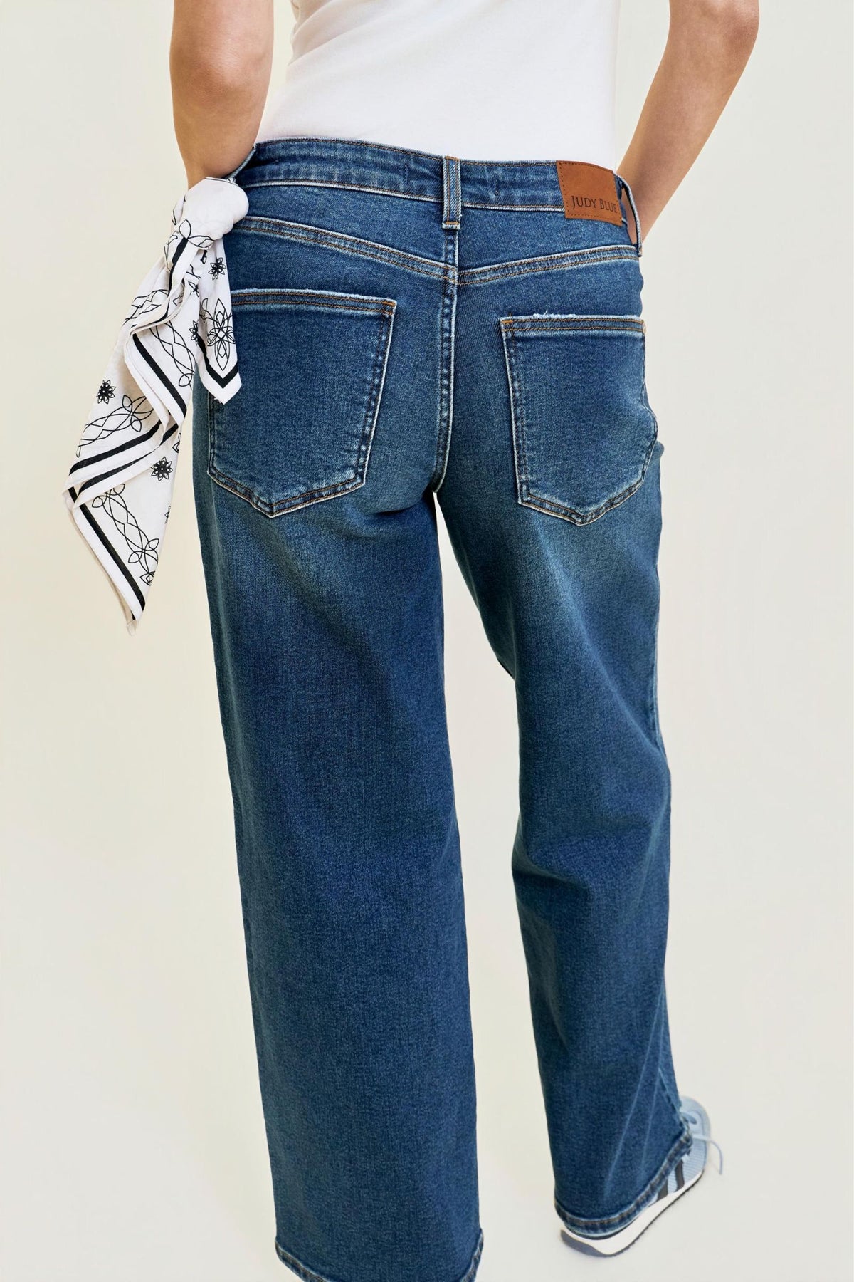Kaiya Low Rise Wilhelmina Rigid Magic Baggy Jean with Bandana Loop