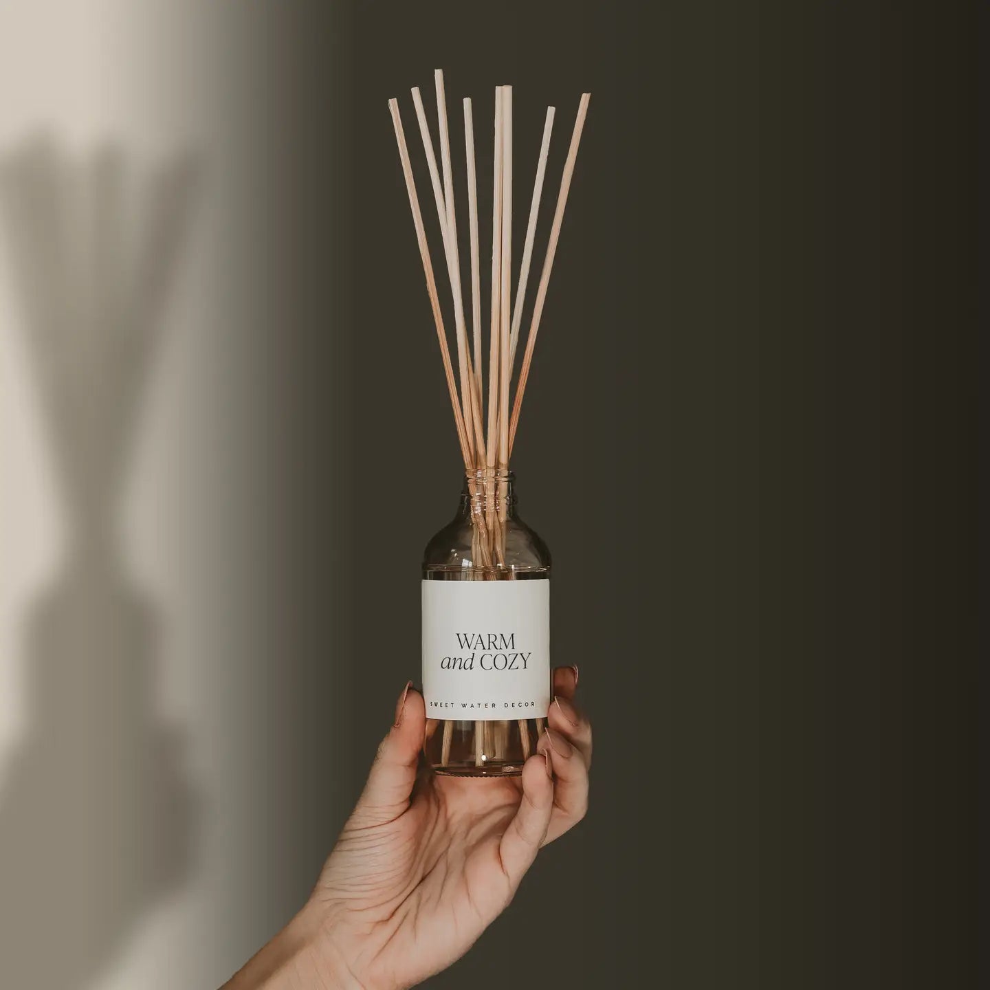 Sweetwater Decor | Warm and Cozy Reed Diffuser with Clear Glass Bottle