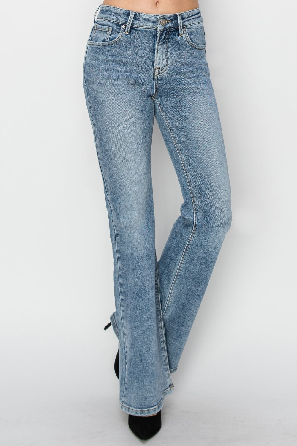 Becky Mid Rise Bootcut Jeans