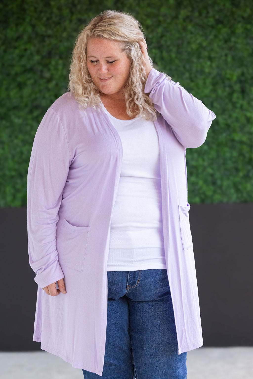 IN STOCK Classic Cardigan - Lavender