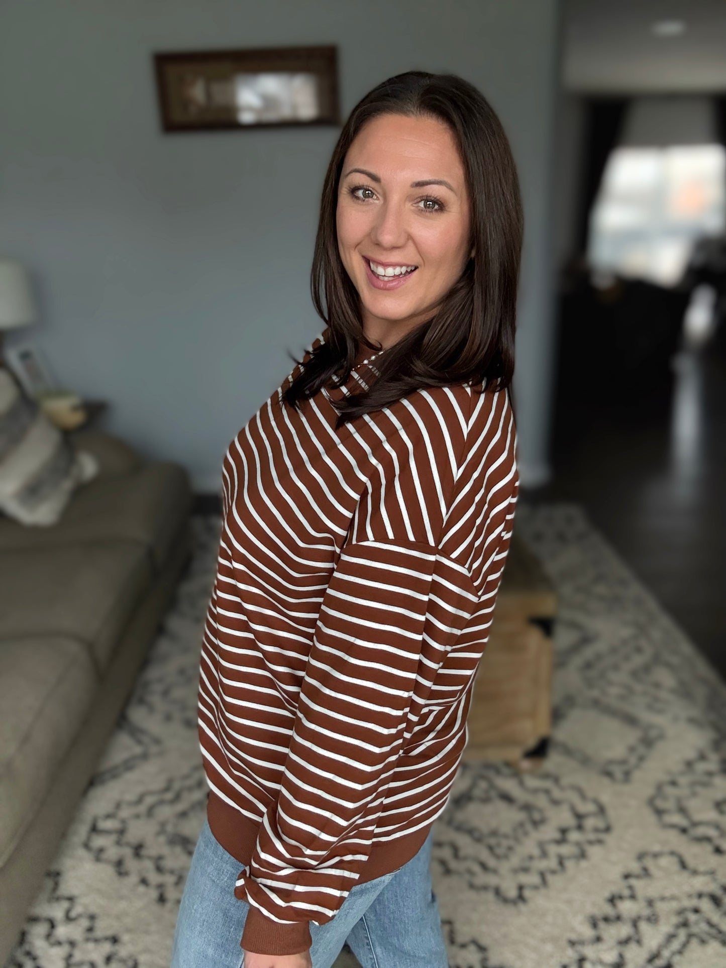 Preorder: Lovelet Easy Going Striped Pullover