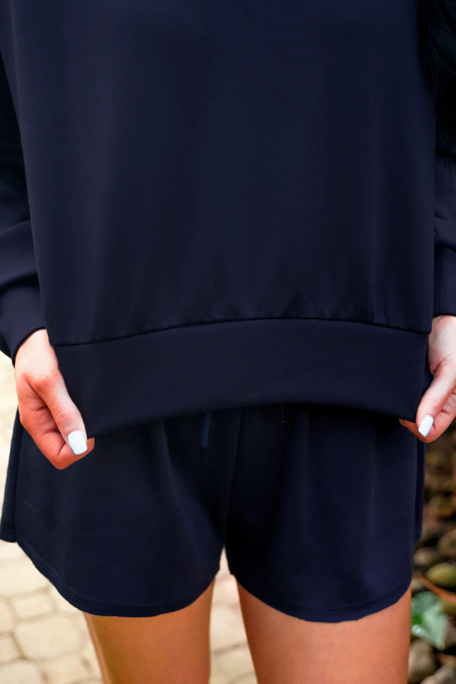 PREORDER: Jess Lea Luna Luxe Pullover Set- Solid Navy