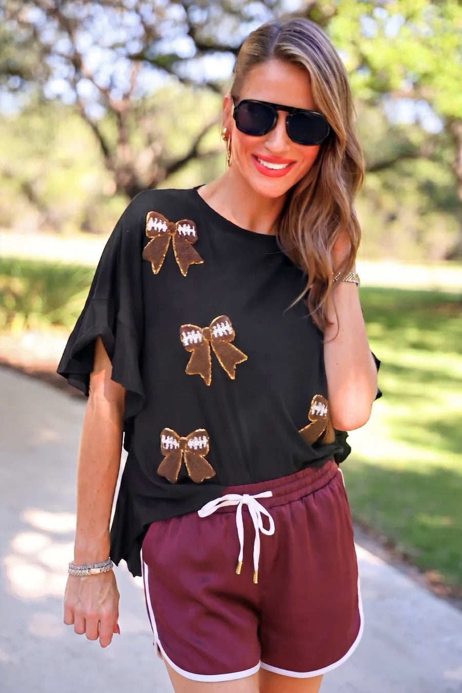 PREORDER: Jess Lea True Maroon Drawstring Everyday Shorts