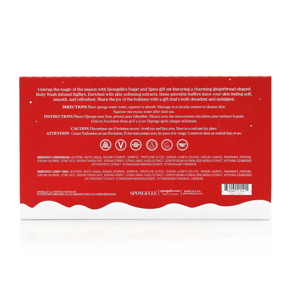 PREORDER Spongelle Gingerbread Holiday Gift Set - 2 Options