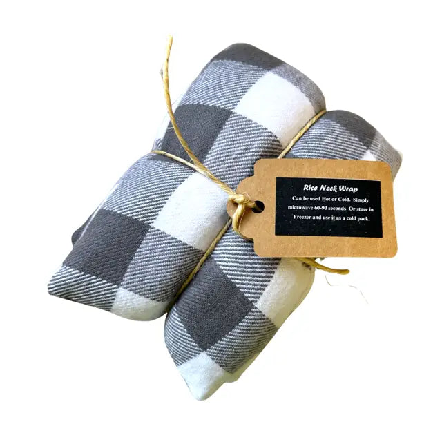 Flannel Unscented Therapy Rice Neck Wraps (multiple options)
