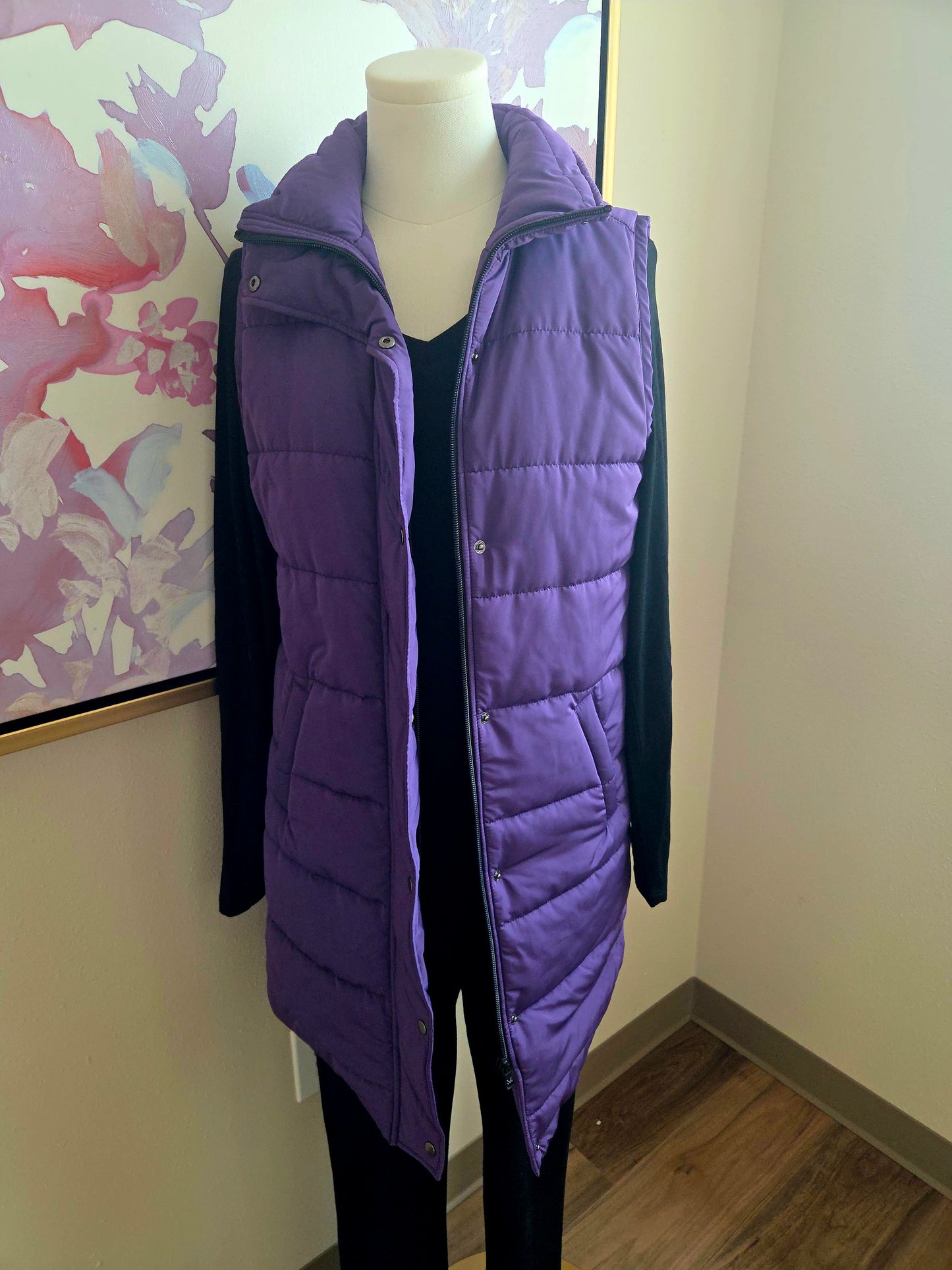Michelle Mae, Harlow Long Vest - Purple