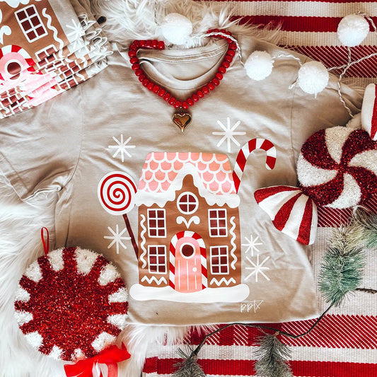 Preorder: Gingerbread House Tee