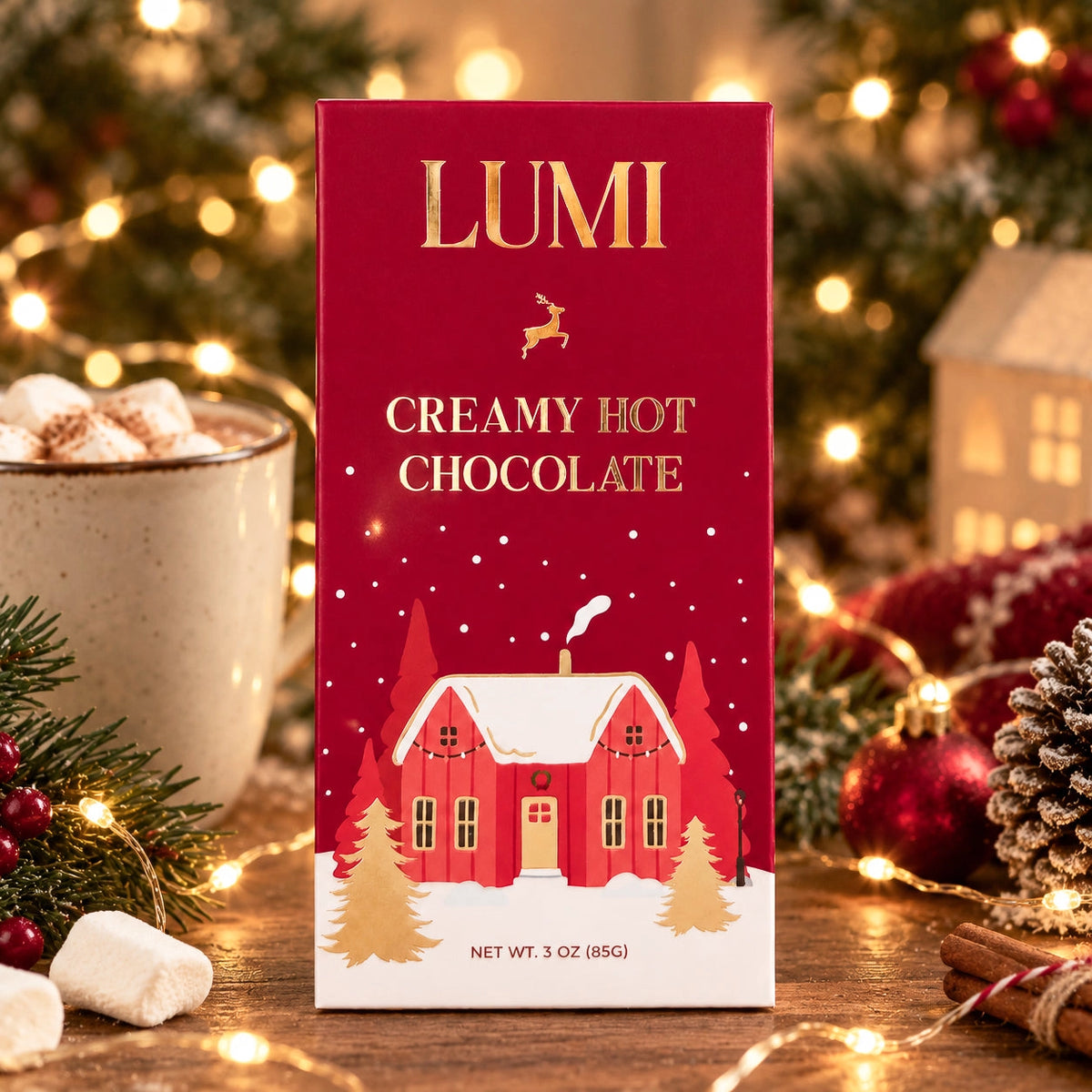 PREORDER Lumi Holiday Creamy Hot Chocolate – Winter Village, 3 oz