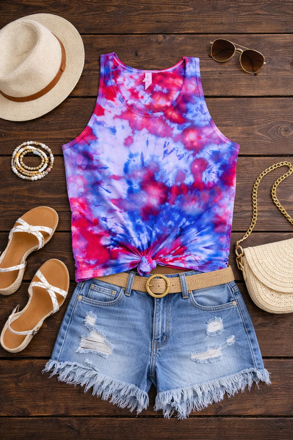 PREORDER: Patriotic Ice Dye (multiple shirt options)