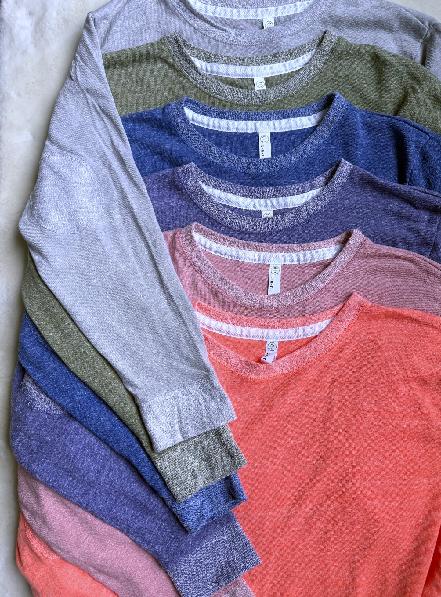 Doorbuster: Casual Encounter French Terry Pullover with Elbow Patches in 6 colors