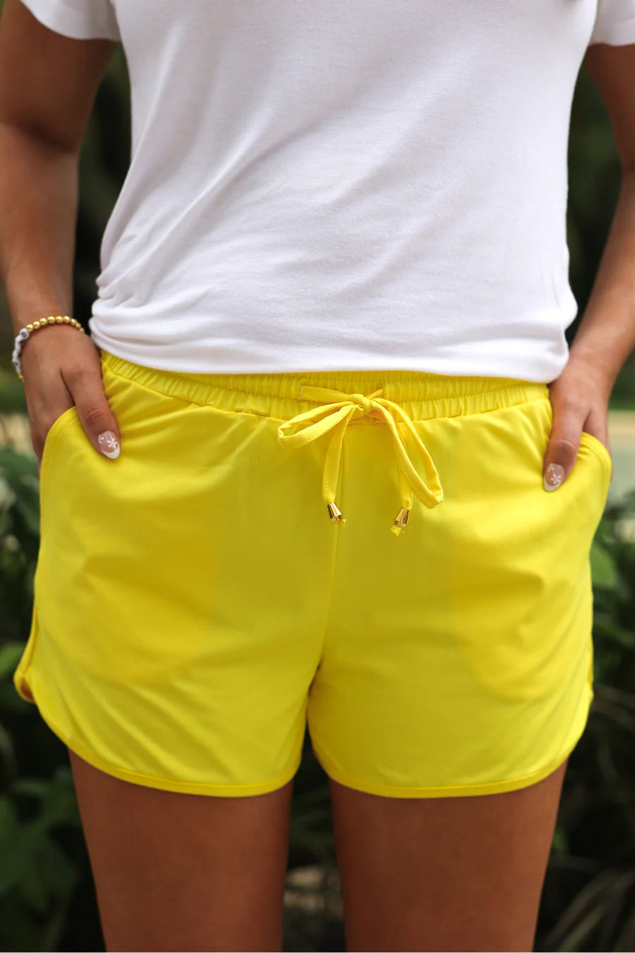 PREORDER: Jess Lea Sunflower Yellow Drawstring Everyday Shorts