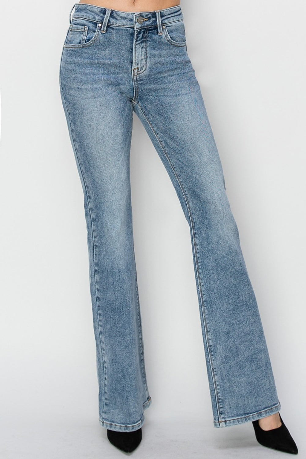 Becky Mid Rise Bootcut Jeans