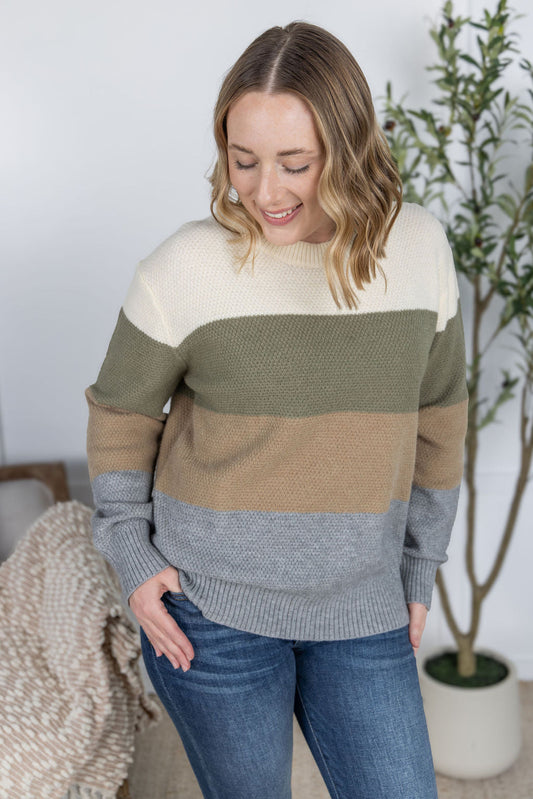 IN STOCK Colorblock Sweater - Neutral Mix