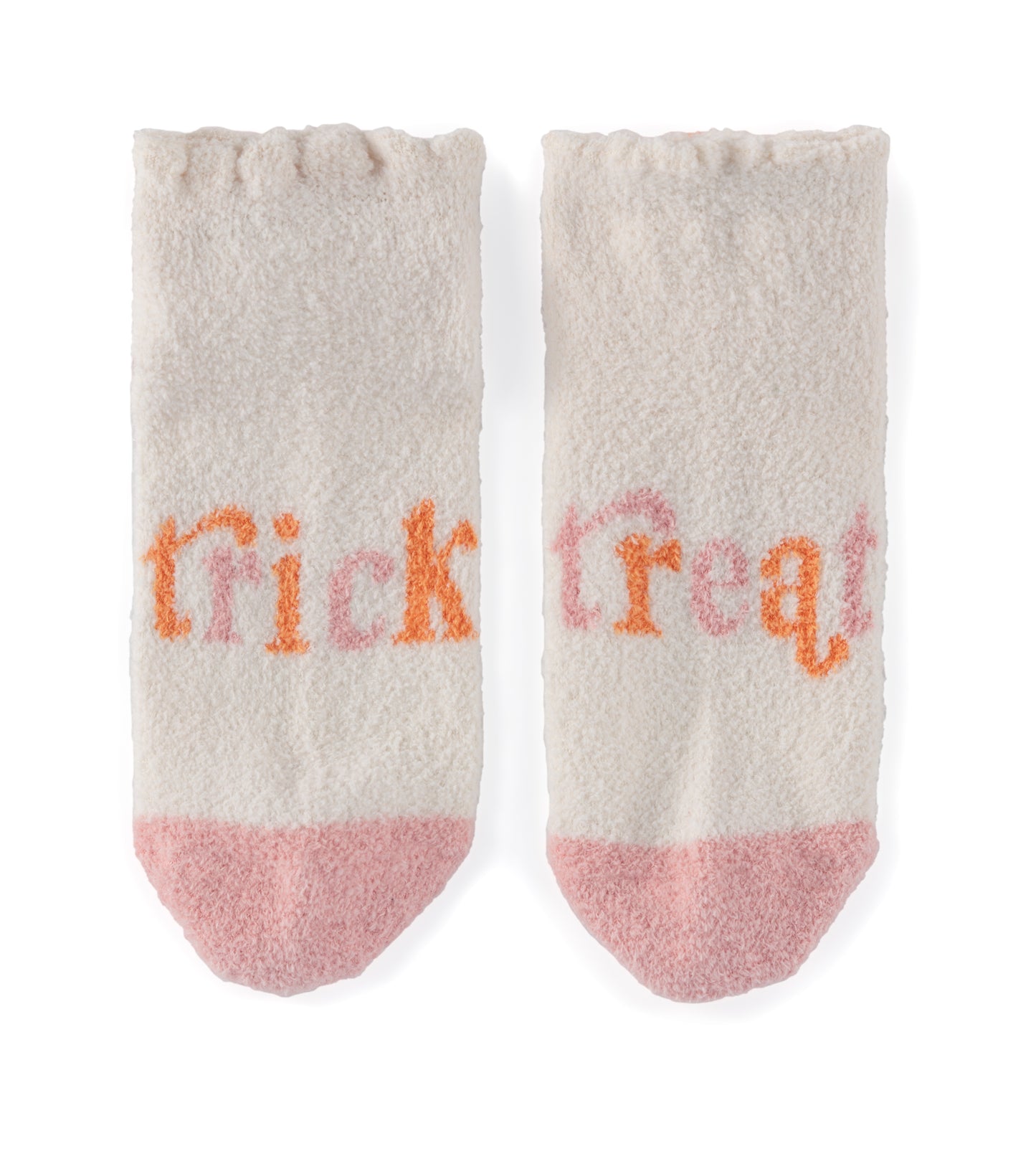 "TRICK/TREAT" Footie Cozy Socks