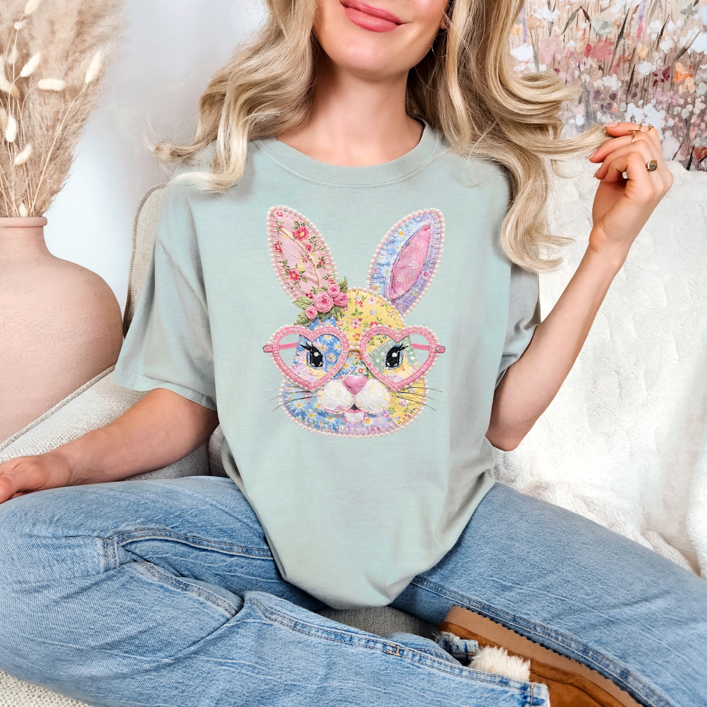 Quilted Bunny Graphic Tee