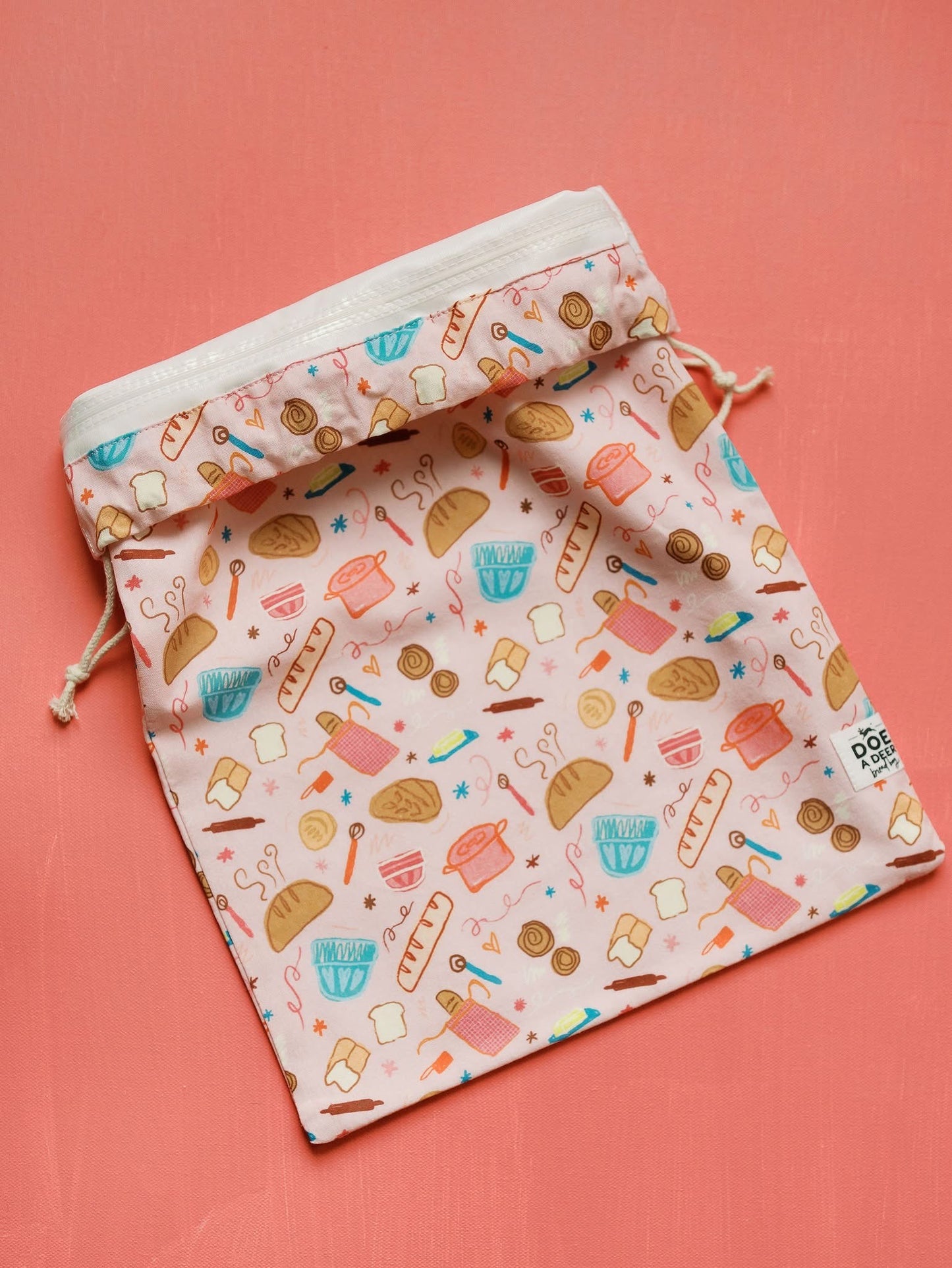 Doe a Deer Bread Bag (new designs + NEW Closure)