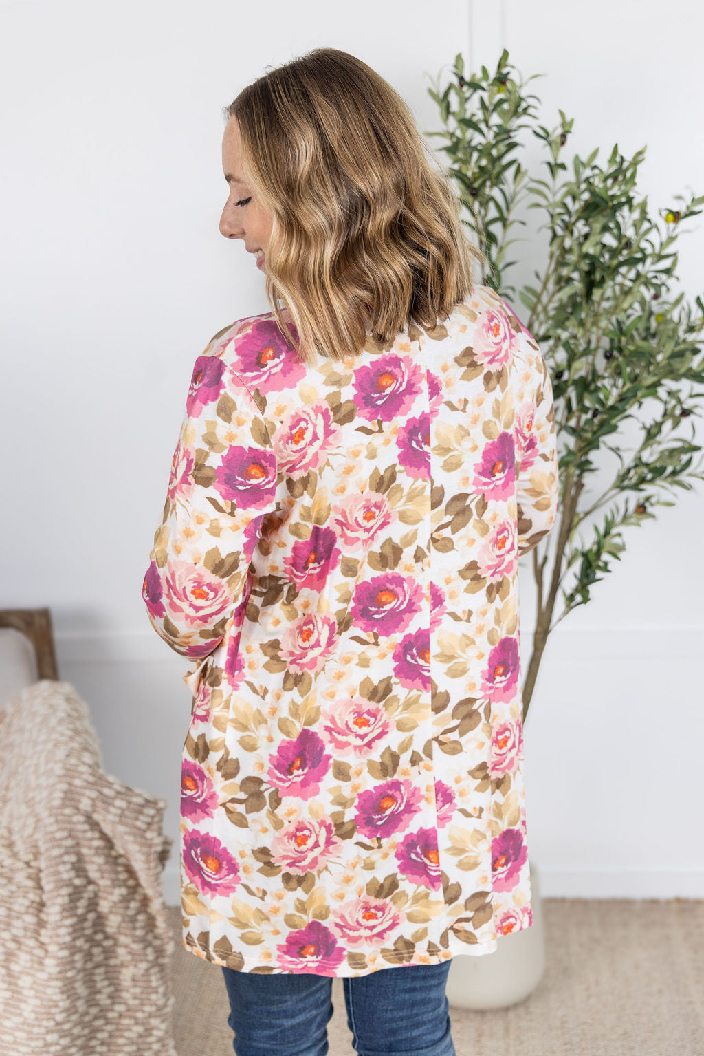 Michelle Mae Classic Cardigan - Autumn Blossom