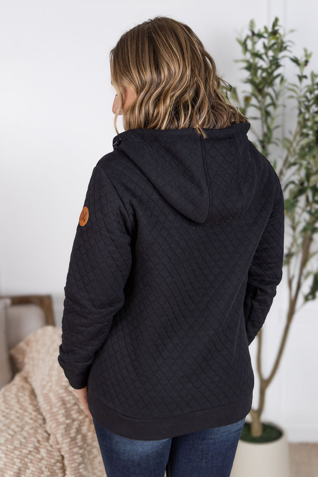 Michelle Mae Kyla Zipper Snap Jacket - Black
