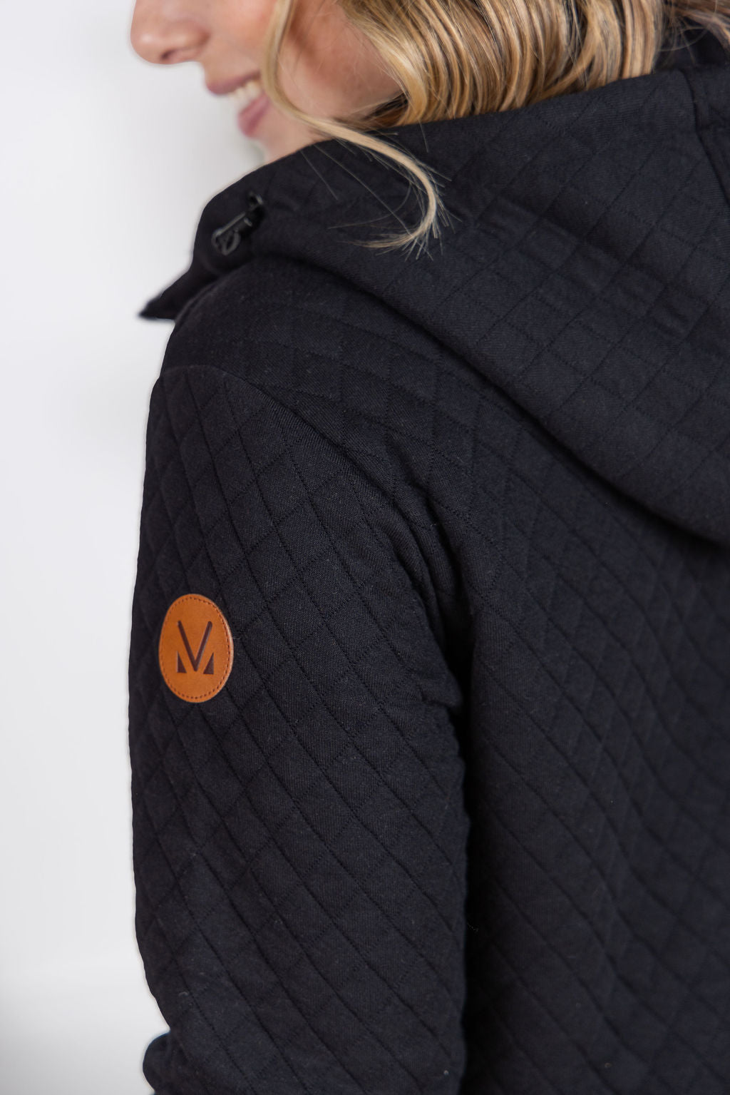 Michelle Mae Kyla Zipper Snap Jacket - Black