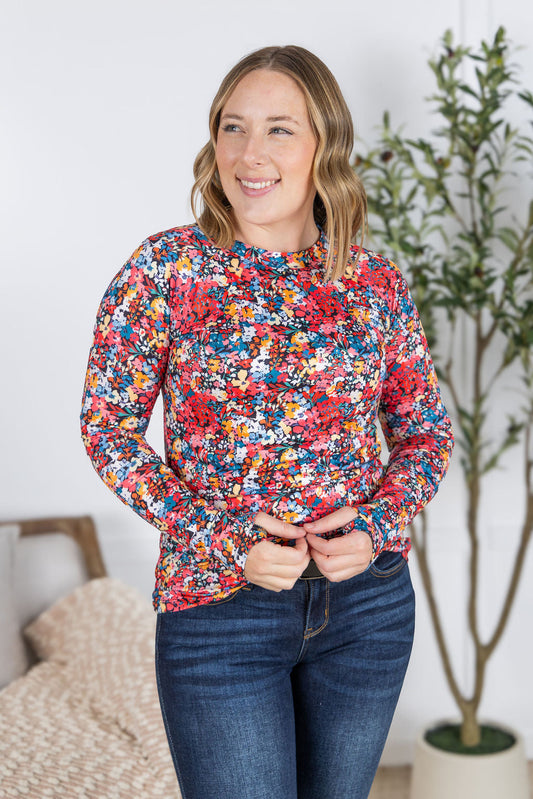 Michelle Mae Blair Long Sleeve Top - Bright Floral