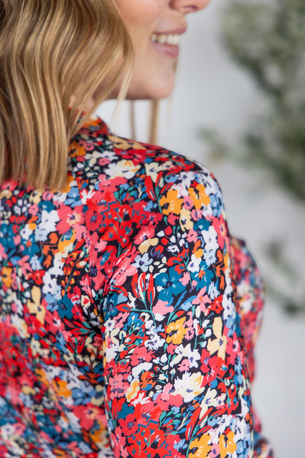 Michelle Mae Blair Long Sleeve Top - Bright Floral