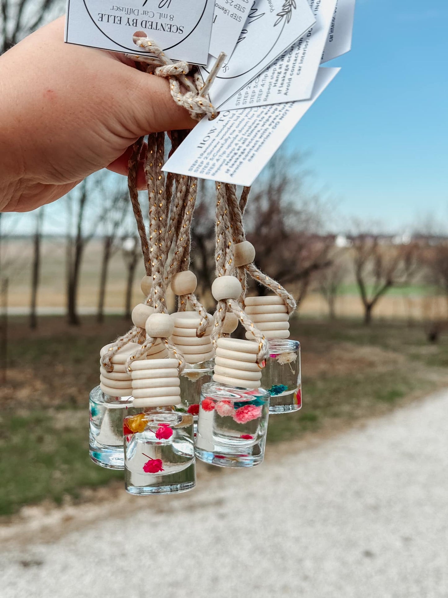 Preorder: Scented By Elle Hanging Car Oil Diffusers - New Fall Scents!