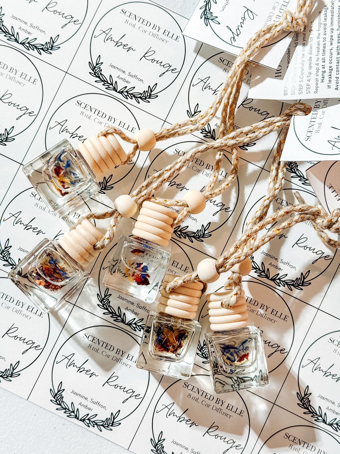Preorder: Scented By Elle Hanging Car Oil Diffusers - New Fall Scents!