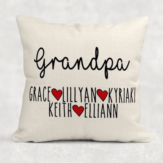 Preorder: Personalized Grandparent Pillow