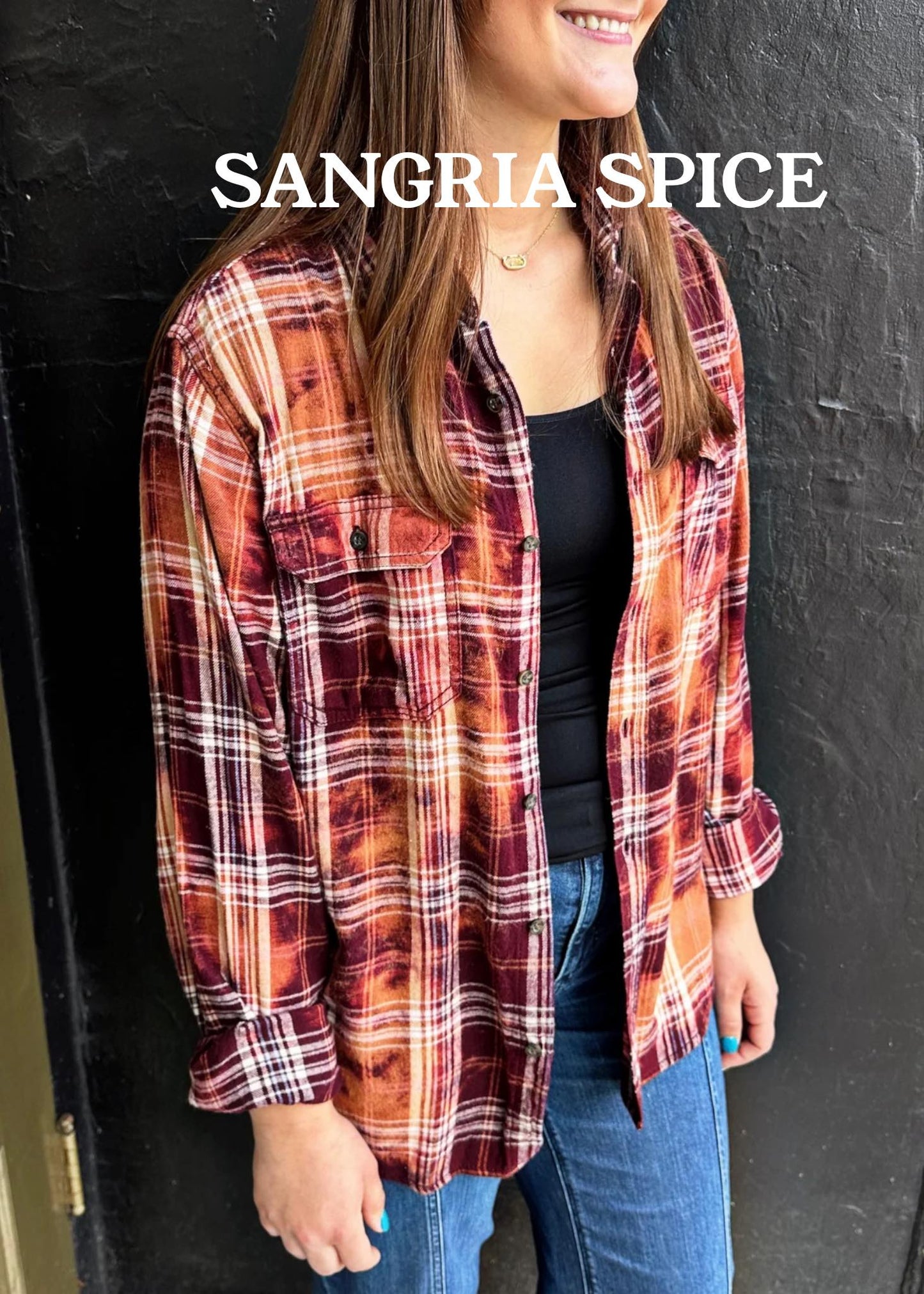 Bleach Distressed Flannels