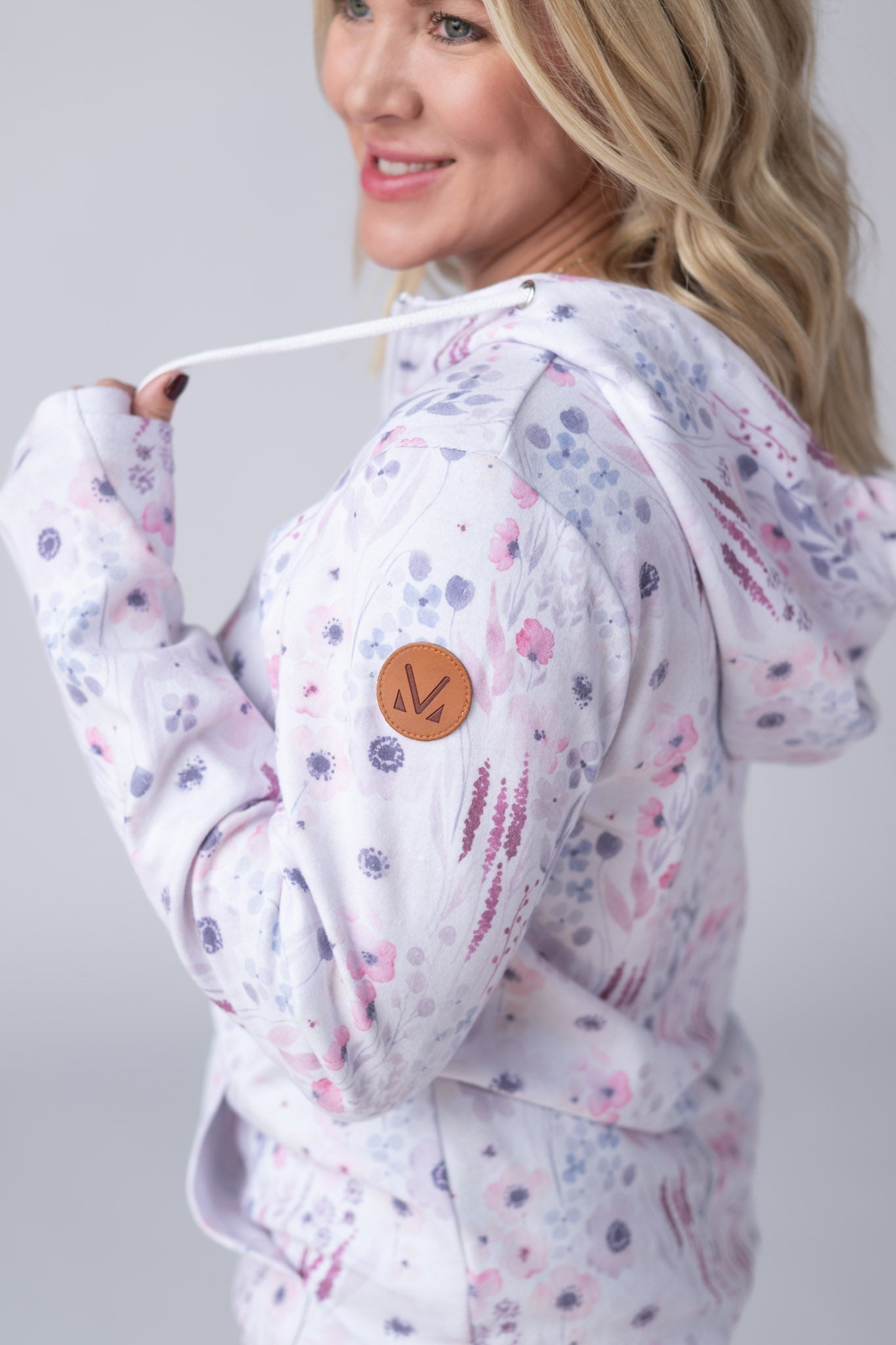 Michelle Mae HalfZip Hoodie - Wildflower Gardens