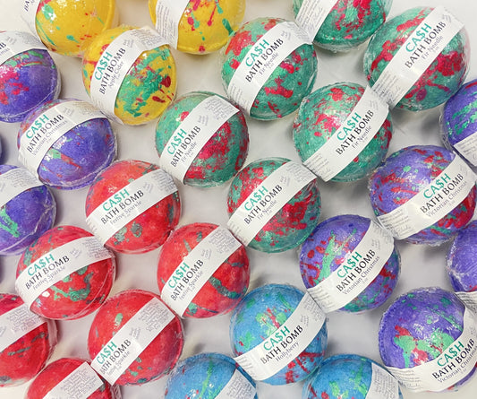 Oily Blends | Christmas Cash Money Bath Bombs