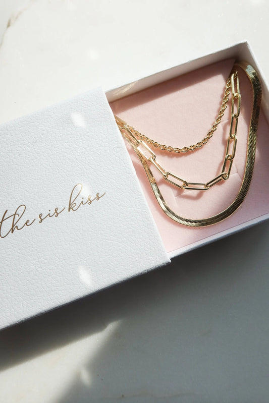 PREORDER Sis Kiss Giftable Layering Trio Necklaces