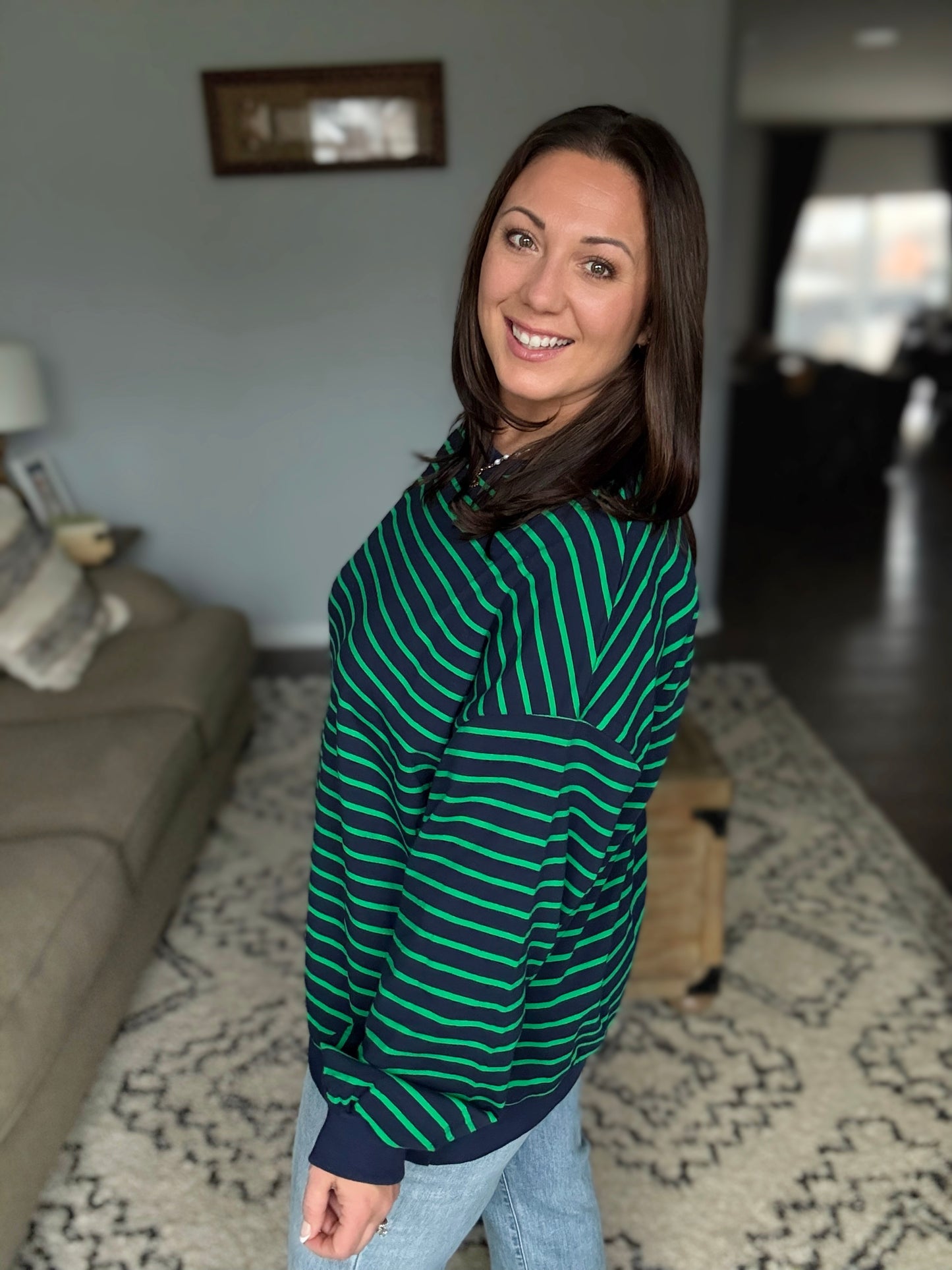 Preorder: Lovelet Easy Going Striped Pullover