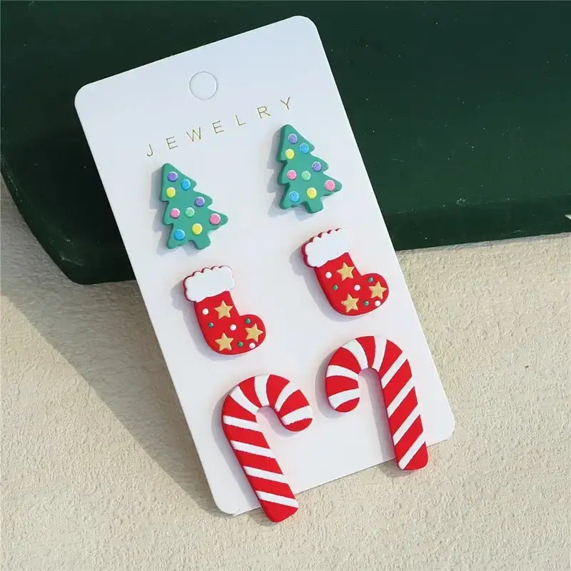 Preorder: Holiday Earrings Studs Set (multiple options)