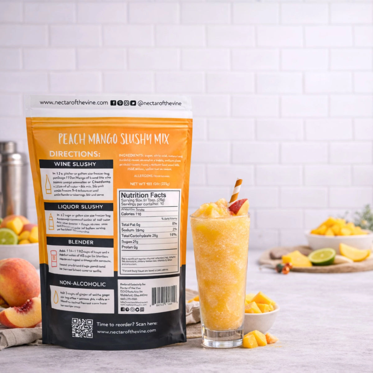 PREORDER Nectar of the Vine Peach Mango Wine Slushy Mix