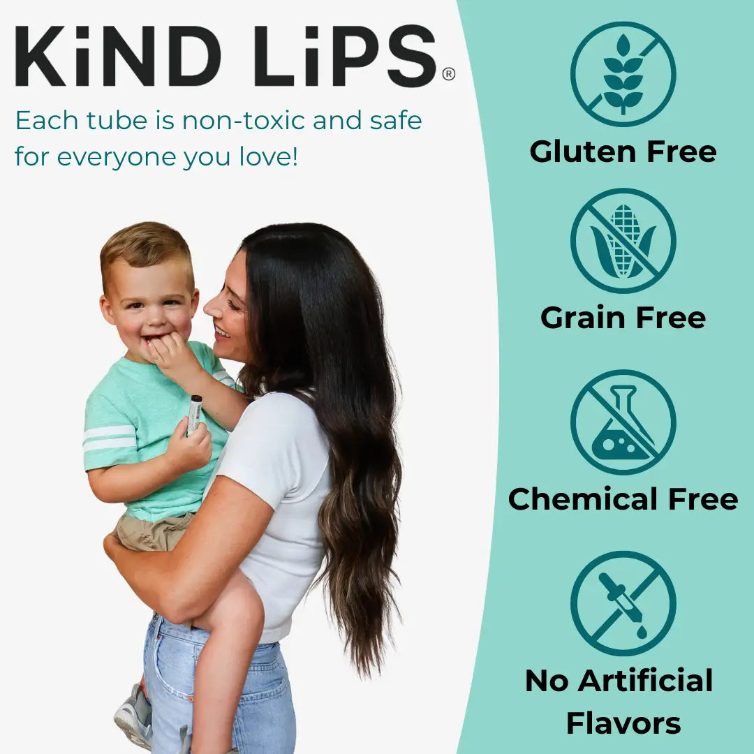 Kind Lips Holiday Stocking Stuffer Variety 4 Pack Organic Lip Balm