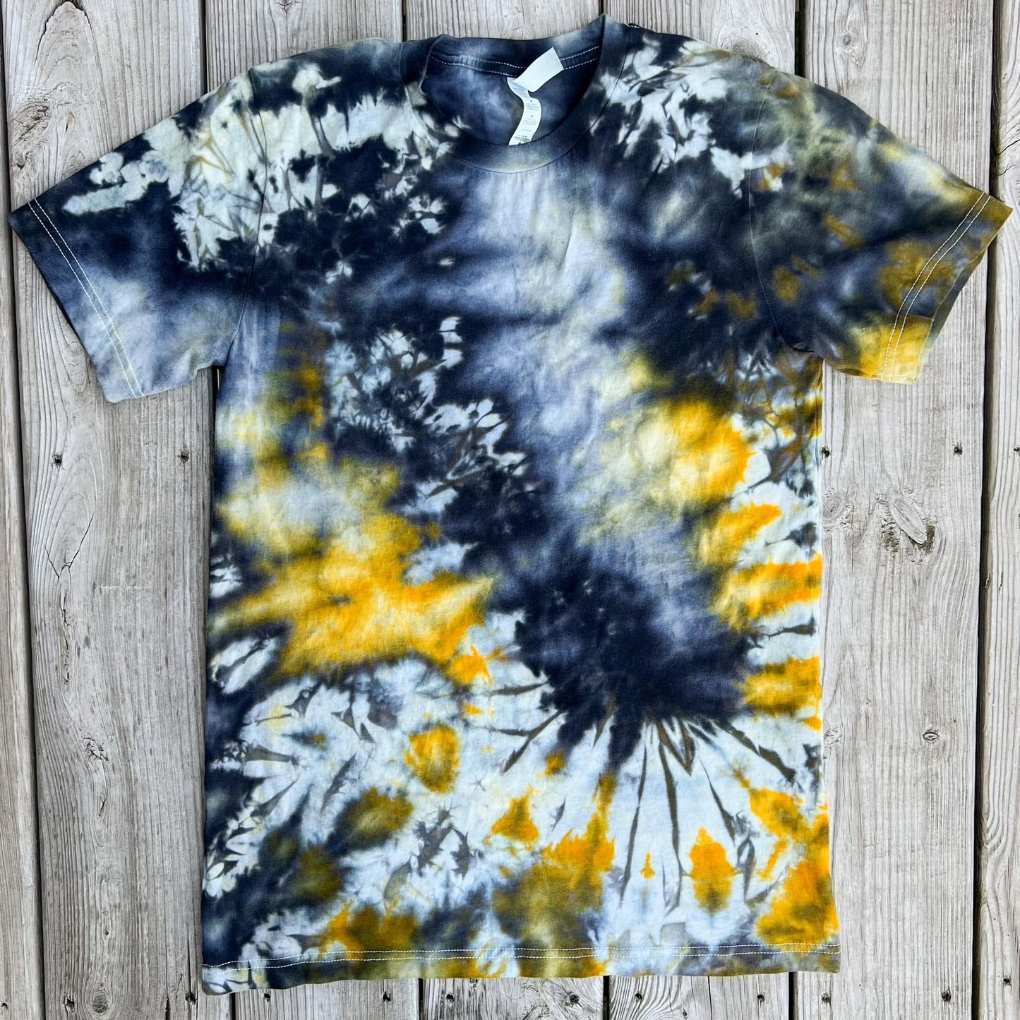 PREORDER: Black & Golden Yellow Ice Dye (multiple shirt options)