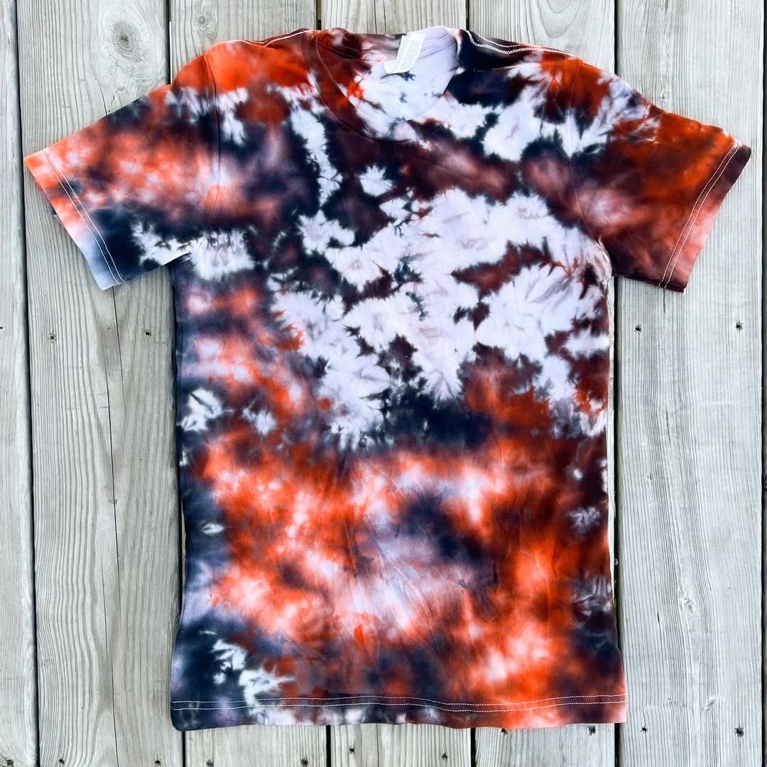PREORDER:  Orange and Black Ice Dye (multiple shirt options)