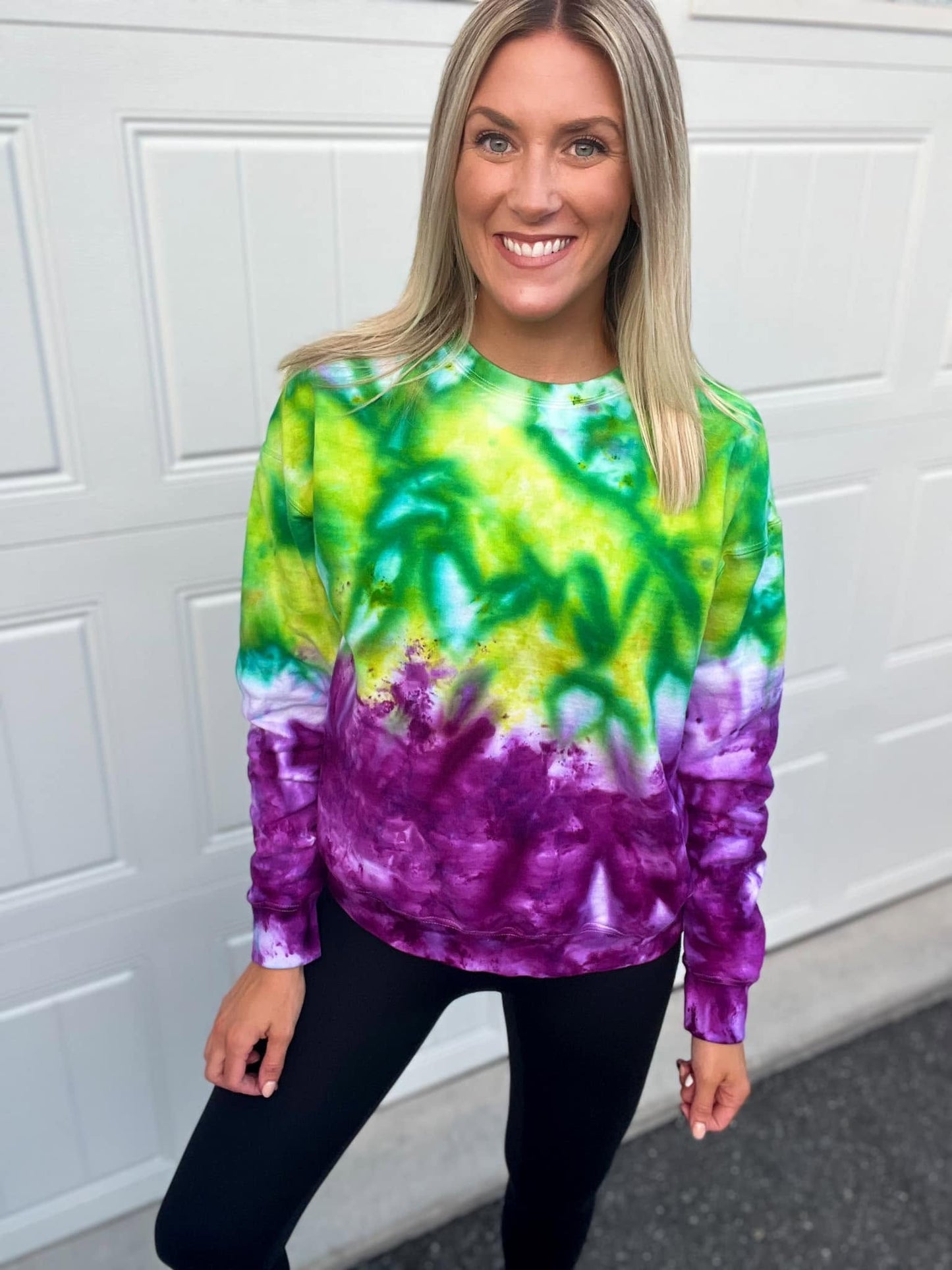 PREORDER: Emerald & Violet Ombre Ice Dye (multiple shirt options)