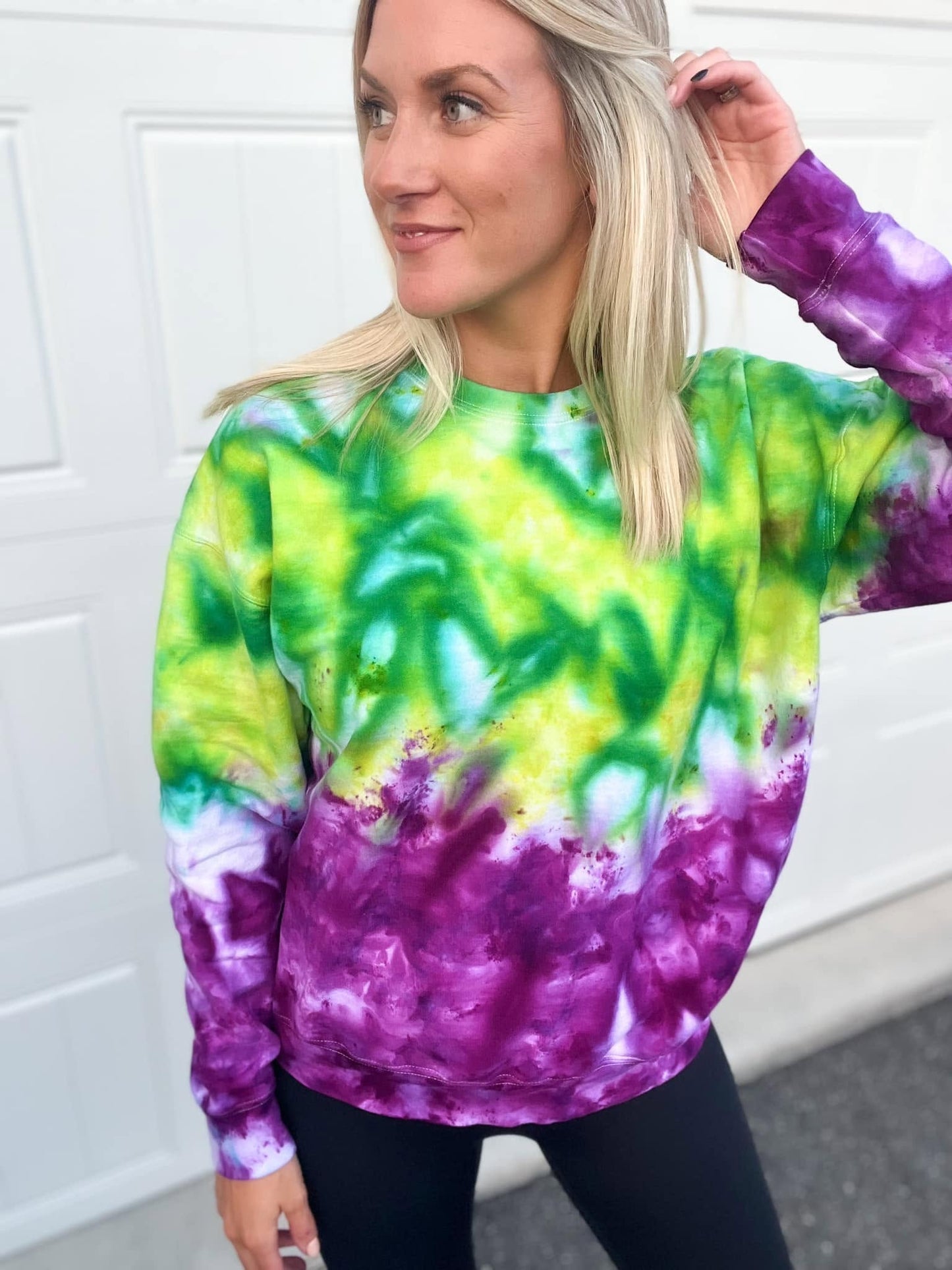 PREORDER: Emerald & Violet Ombre Ice Dye (multiple shirt options)